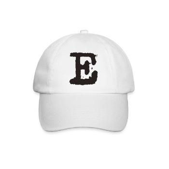 E - Baseballkappe - Weiß/Weiß - Vorne