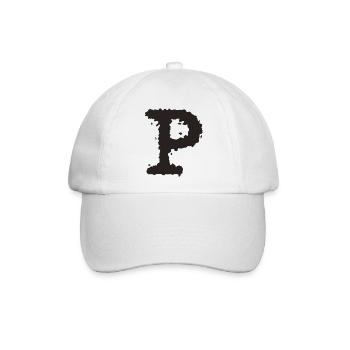 P - Baseballkappe - Weiß/Weiß - Vorne