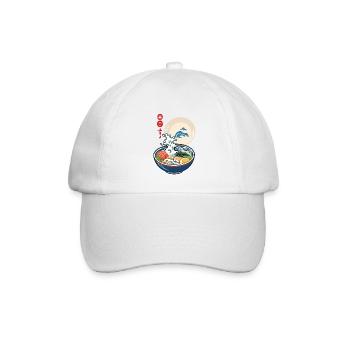 Japanisches Ukiyo-E Ramen Nudeln Retro Ästhetik - Baseballkappe - Weiß/Weiß - Vorne