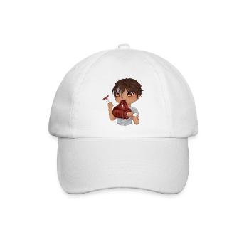 Gourmet Chibi - Baseballkappe - Weiß/Weiß - Vorne