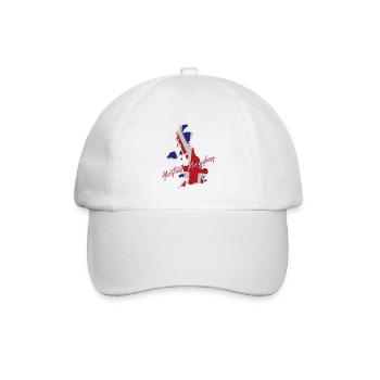Britischer Stolz, Flagge des Vereinigten Königreichs - Baseballkappe - Weiß/Weiß - Vorne