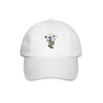 Blossom Spirit Blumenstrauß Blossom Spirit Floral - Baseballkappe - Weiß/Weiß - Vorne