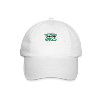 Abitur 2025 Abireise Abifeier Abifahrt Abiturient - Baseballkappe - Weiß/Weiß - Vorne