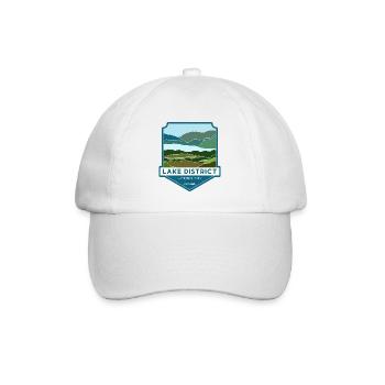Lake District National Park – England - Baseballkappe - Weiß/Weiß - Vorne