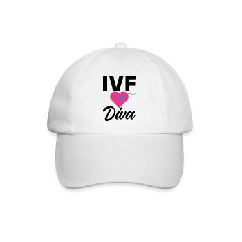 Leihmutter IVF Transfer Tag - Baseballkappe - Weiß/Weiß - Vorne