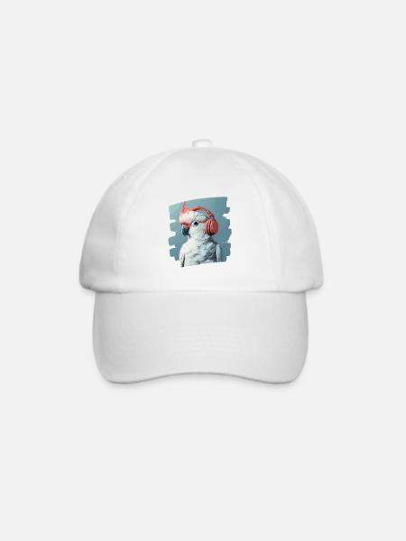 Kakadu - Baseballkappe - Weiß/Weiß