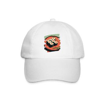 Sushi - Baseballkappe - Weiß/Weiß - Vorne
