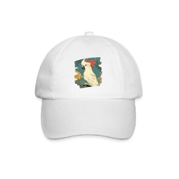 Kakadu - Baseballkappe - Weiß/Weiß - Vorne