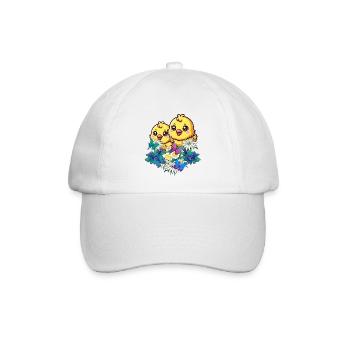 Frühlingsanfang Tiroler Küken Ostern Kinder Kind - Baseballkappe - Weiß/Weiß - Vorne