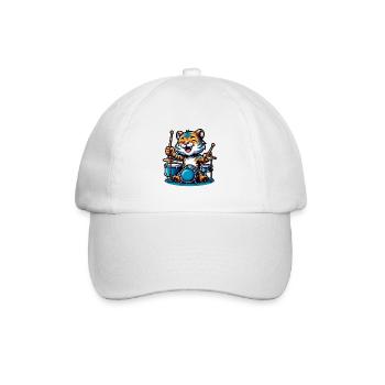 Global - Schwarz ohne Japan Template - Baseballkappe - Weiß/Weiß - Vorne