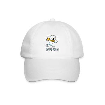 BÄREN, VIEL SPASS - Baseballkappe - Weiß/Weiß - Vorne