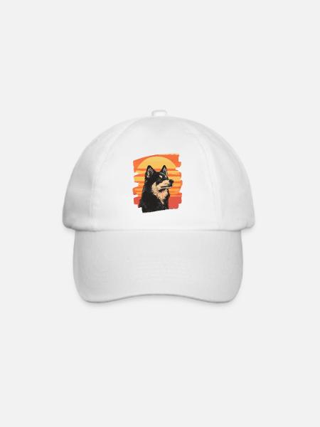 Finnischer Lapphund - Baseballkappe - Weiß/Weiß