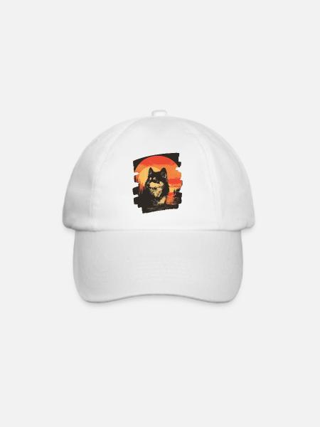 Finnischer Lapphund - Baseballkappe - Weiß/Weiß