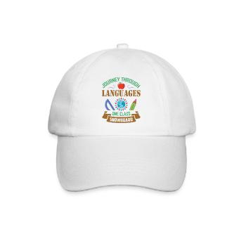 ESL-Lehrer ESL Unterricht - Baseballkappe - Weiß/Weiß - Vorne