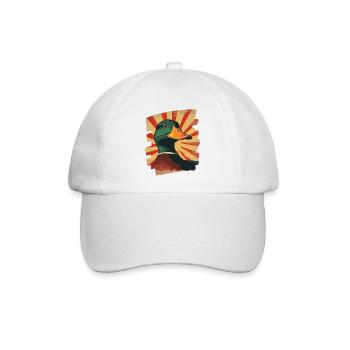 Ente Bauernhof - Baseballkappe - Weiß/Weiß - Vorne