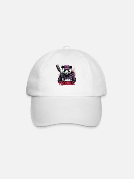 Gangster Panda Panda Pandabär Pandas - Baseballkappe - Weiß/Weiß