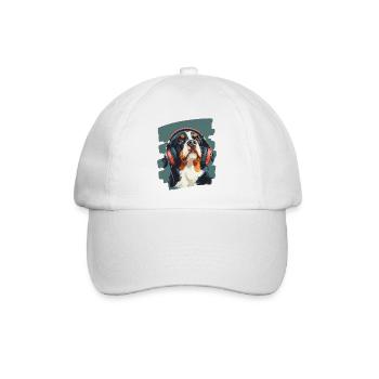 Entlebucher Sennenhund - Baseballkappe - Weiß/Weiß - Vorne