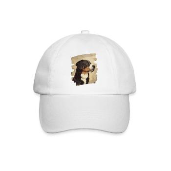 Entlebucher Sennenhund 4 - Baseballkappe - Weiß/Weiß - Vorne