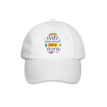 Jeder Sommer hat eine Geschichte - Baseballkappe - Weiß/Weiß - Vorne