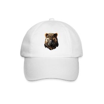 Wombat Australien Beuteltier Süßer Wombat - Baseballkappe - Weiß/Weiß - Vorne