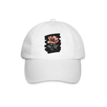Frühling Frühlingsanfang Blume Blumen - Baseballkappe - Weiß/Weiß - Vorne