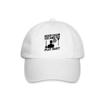 Dart Dartspieler Dartspiel Herren - Baseballkappe - Weiß/Weiß - Vorne