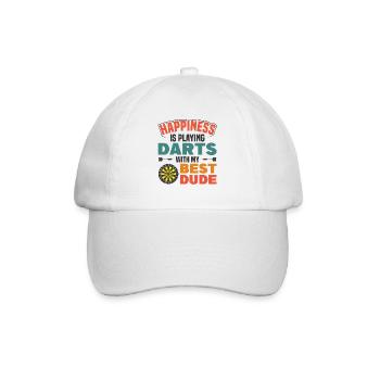 Dart Dartspieler Dartspiel Herren - Baseballkappe - Weiß/Weiß - Vorne
