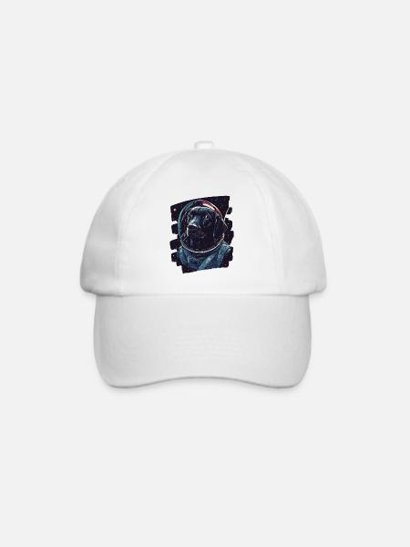 Labrador Astronaut - Baseballkappe - Weiß/Weiß