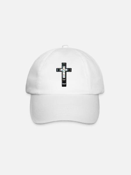 Kreuz Kreuze Kruzifix - Baseballkappe - Weiß/Weiß