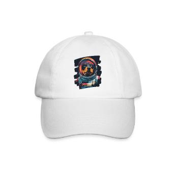 Rottweiler Astronaut - Baseballkappe - Weiß/Weiß - Vorne