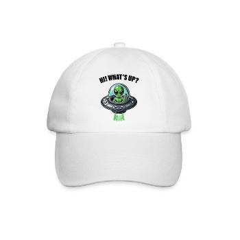 ufo alien hi - Baseballkappe - Weiß/Weiß - Vorne