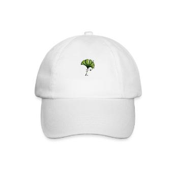 Ginkgo Blatt Aquarell Tinte - Baseballkappe - Weiß/Weiß - Vorne