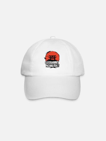 Goddammit Nomura – Torii Design - Baseballkappe - Weiß/Weiß