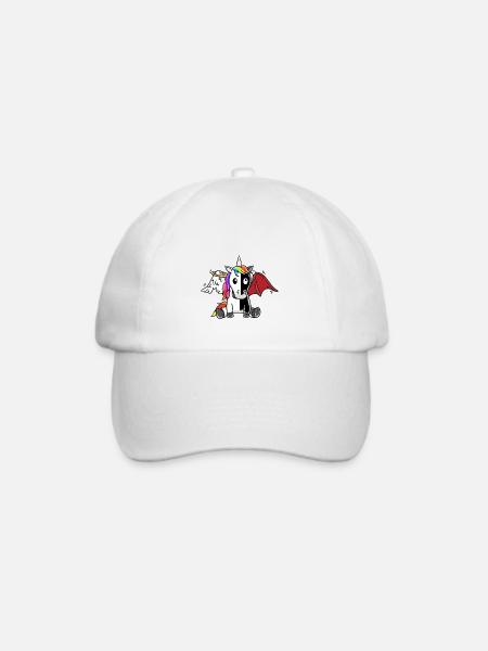 Einhorn Einhörner Teufel Engel Fabelwesen - Baseballkappe - Weiß/Weiß