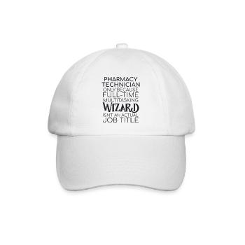 Pharmacy technician Wizard - Baseballkappe - Weiß/Weiß - Vorne