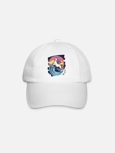 Einhorn - Baseballkappe - Weiß/Weiß
