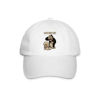 Wäschetag beim überforderten Affen - Baseballkappe - Weiß/Weiß - Vorne
