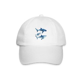 Walhaie - Baseballkappe - Weiß/Weiß - Vorne