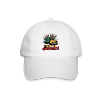 WERFEN SIE DAS UNNÖTIGE - Baseballkappe - Weiß/Weiß - Vorne