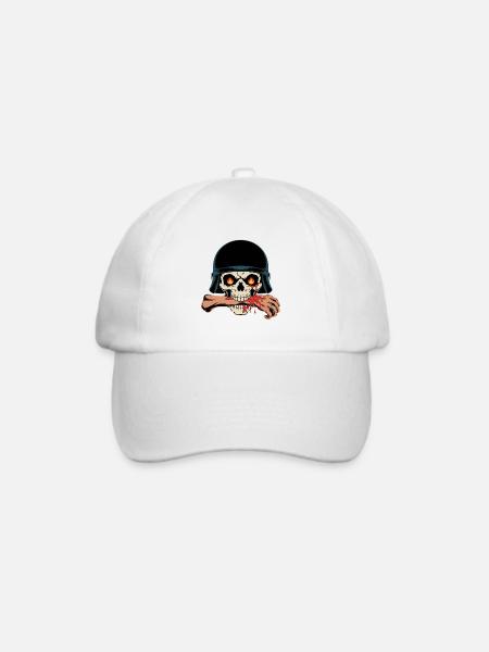 SCHÄDEL - Baseballkappe - Weiß/Weiß