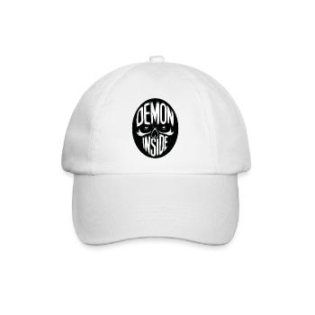 Demon inside - Baseballkappe - Weiß/Weiß - Vorne