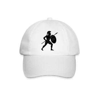 spartan warrior - Baseballkappe - Weiß/Weiß - Vorne
