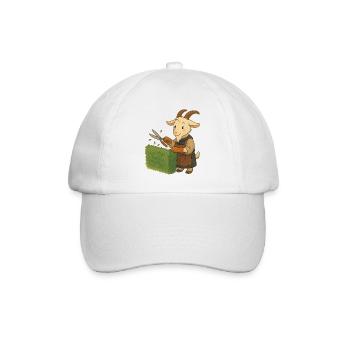 Ein Bock als Gärtner - Baseballkappe - Weiß/Weiß - Vorne