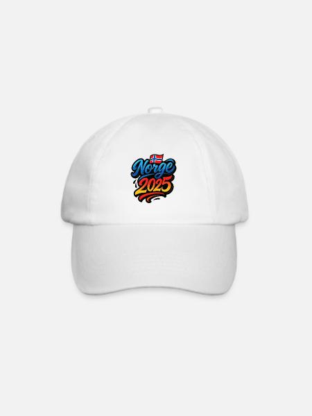 Norwegen 2025 - Baseballkappe - Weiß/Weiß
