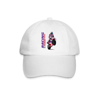 Motorradrennen - Superbike - Baseballkappe - Weiß/Weiß - Vorne