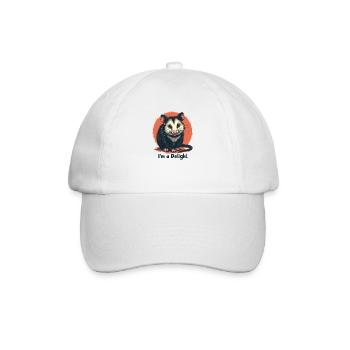 Ich bin eine Freude Opossum, ich bin eine Freude - Baseballkappe - Weiß/Weiß - Vorne
