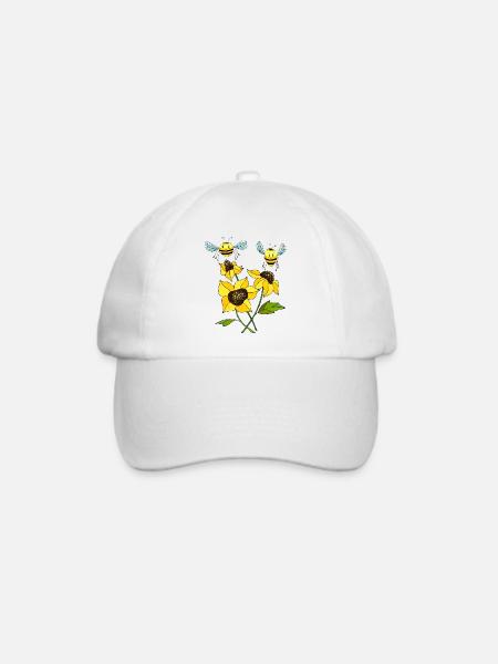 Insekten - Baseballkappe - Weiß/Weiß