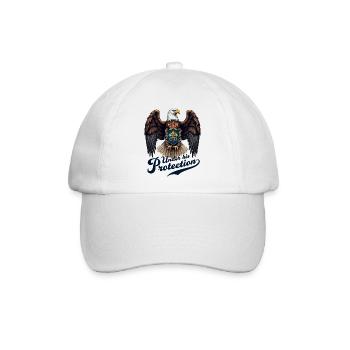 Adler der Beschützer - Baseballkappe - Weiß/Weiß - Vorne