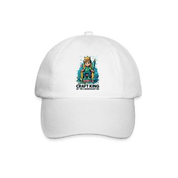 Craft King Of The Kindergarten Künstler Spruch - Baseballkappe - Weiß/Weiß - Vorne