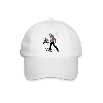 Girlpower Fußballevent - Baseballkappe - Weiß/Weiß - Vorne
